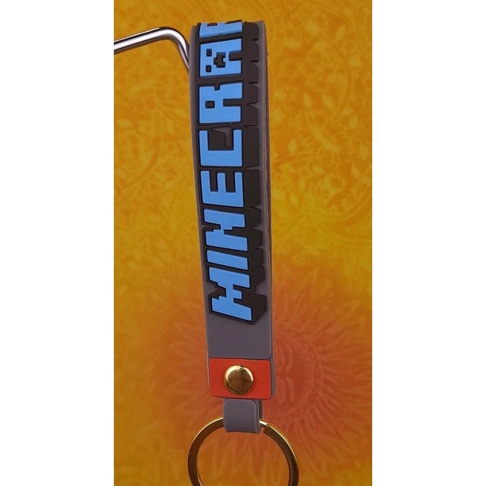 Steve 3D PVC Minecraft Figure‎ Keychain Backpack Wristlet
